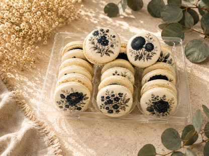 Midnight Botanica French Macaron Set