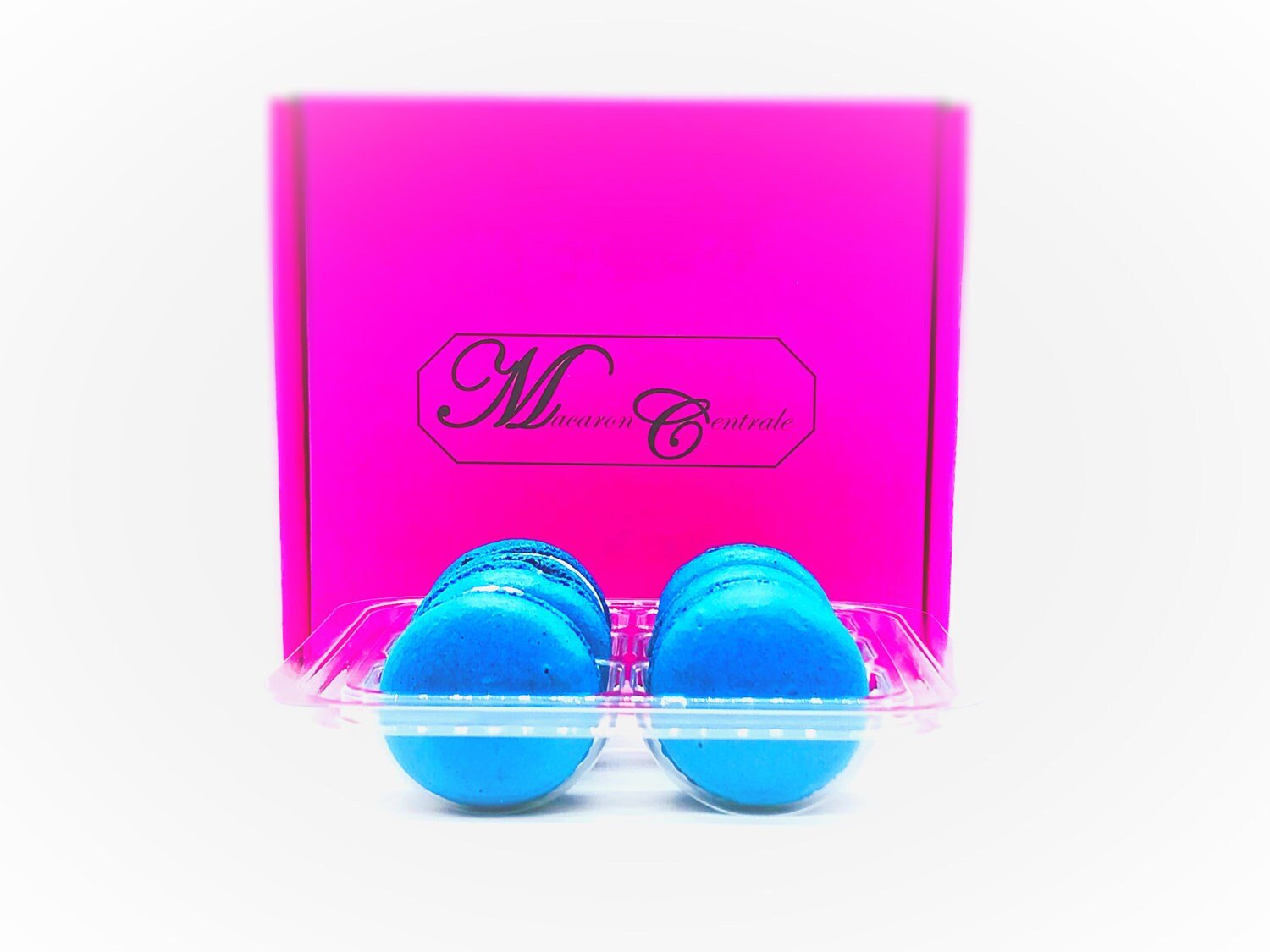 Blue Caramel Macarons (6 Pack) | Ideal for celebratory events. - Macaron Centrale