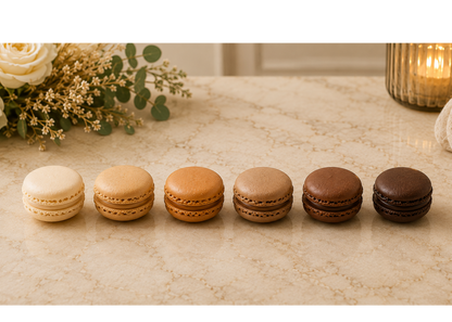 Brown Ombre Macaron Tower | Wedding Dessert Tower | Macaron Display for Weddings, Showers & Elegant Events