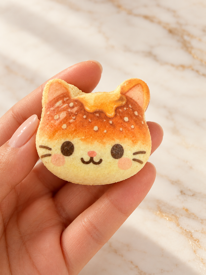 Purrfectly Thankful – Thanksgiving Kitty French Macarons