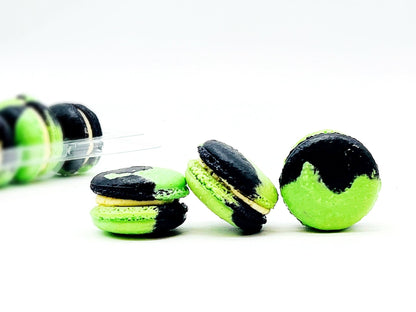 Caramel Honeydew Macarons (6 Pack) | Ideal for celebratory events. - Macaron Centrale