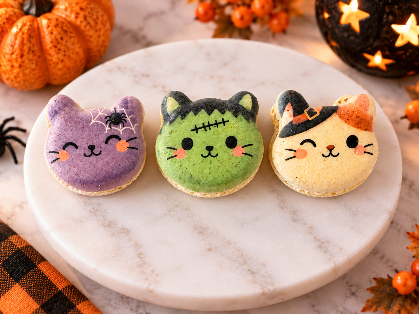 Meowgical Halloween Macaron Set