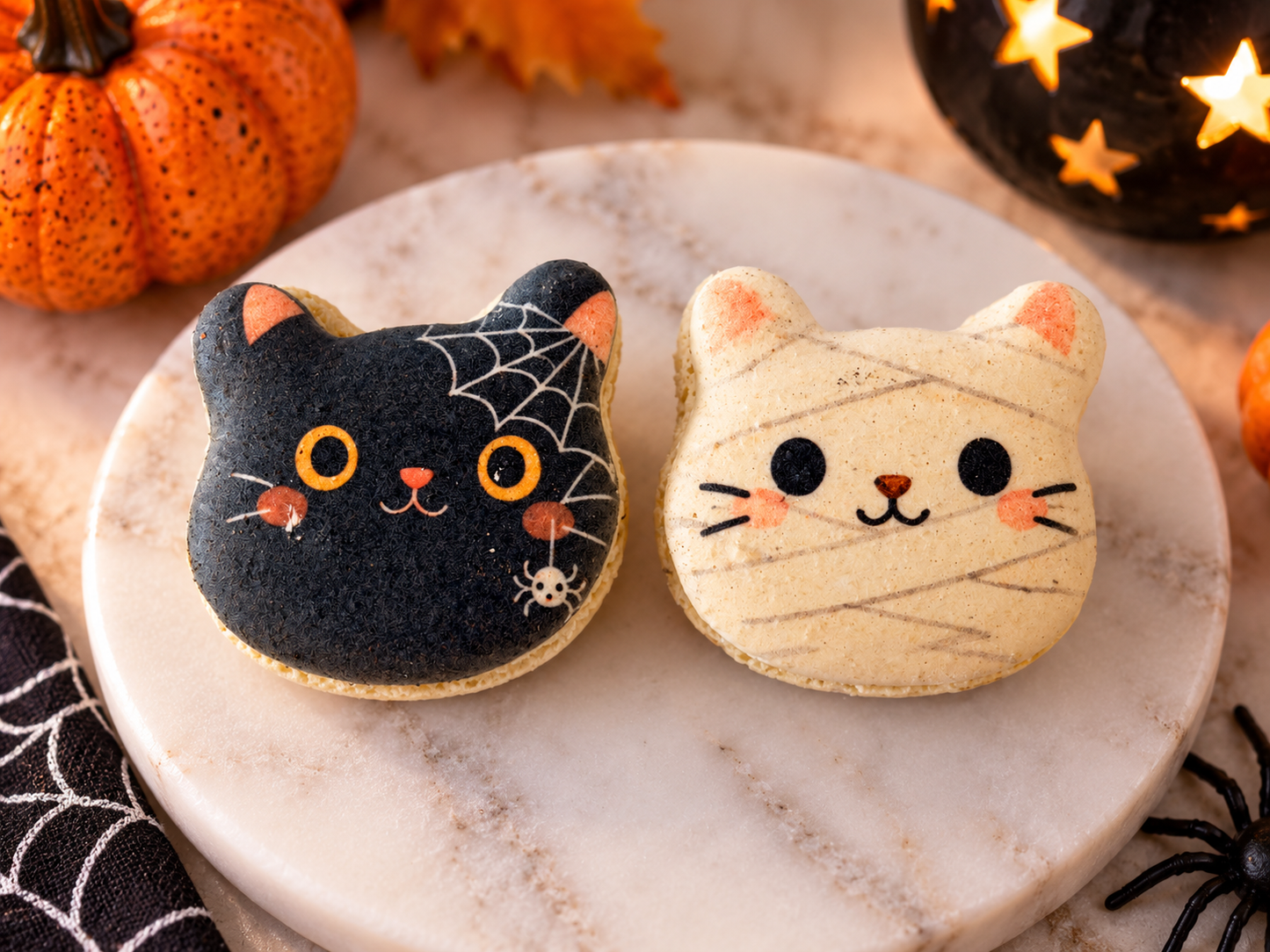 Meowgical Halloween Macaron Set