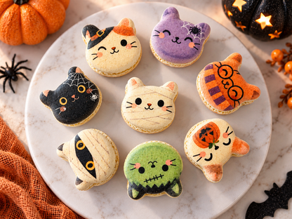 Meowgical Halloween Macaron Set