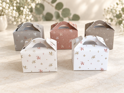 A Little Dumpling Is on the Way Macaron Favor, Personalized Baby Shower Favor Box, Two Macaron Party Favor, Gender Neutral Baby Shower