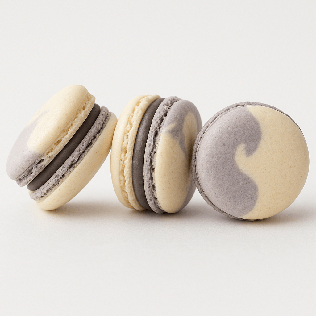 Chocolate Espresso Caramel Macarons (6 Pack) | Ideal for celebratory events. - Macaron Centrale