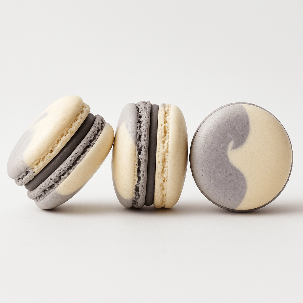 Chocolate Espresso Caramel Macarons (6 Pack) | Ideal for celebratory events. - Macaron Centrale