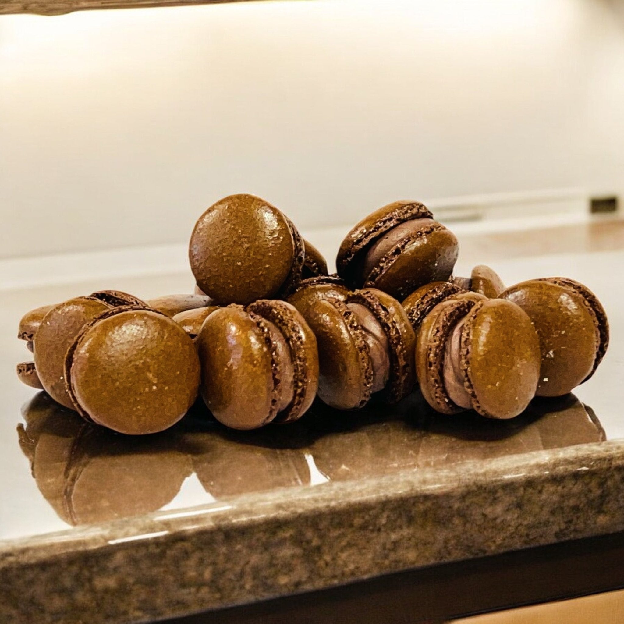 Chocolate Mini Macarons - Perfect for Decorating Cupcakes, Cakes, Ice ...