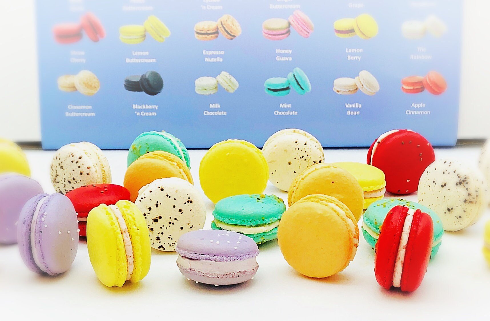 Choose Your Own French Macarons Available in 48 & 96 Pack - Macaron Centrale48 Pack