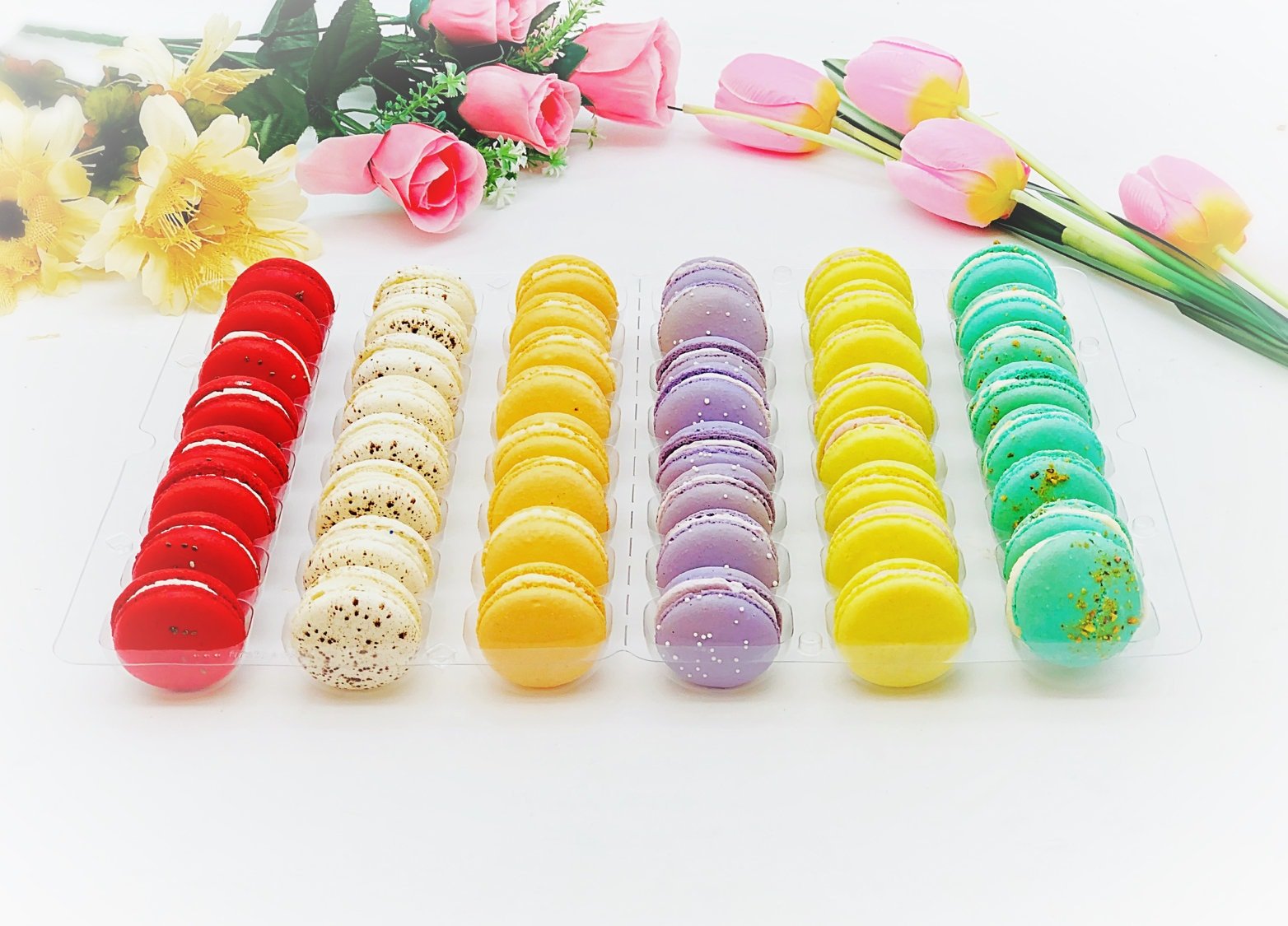 Choose Your Own French Macarons Available in 48 & 96 Pack - Macaron Centrale48 Pack