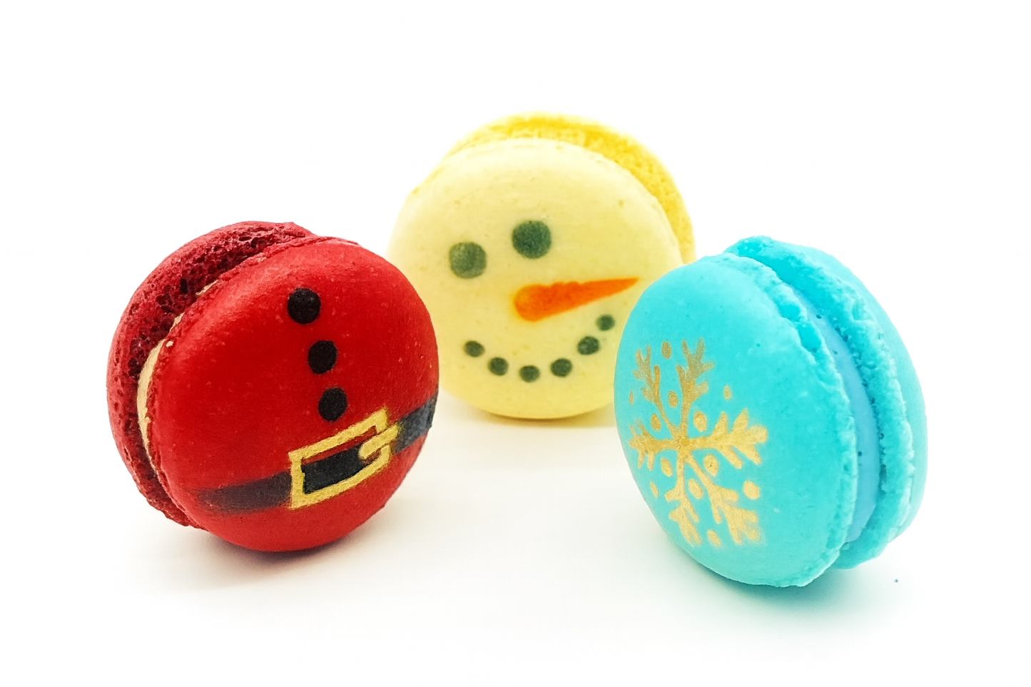 Christmas French Macaron Set | Available in 12 and 24 Pack.