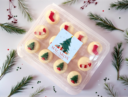 Holiday Cheer Chocolate Charm Macaron | Gift Ready Pack