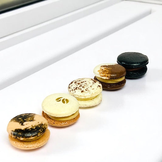 Coffee Lover French Macarons Assortment - Macaron Centrale25 Pack