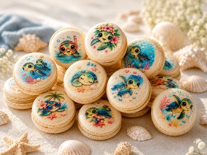 Tropical Turtle Dreams French Macarons