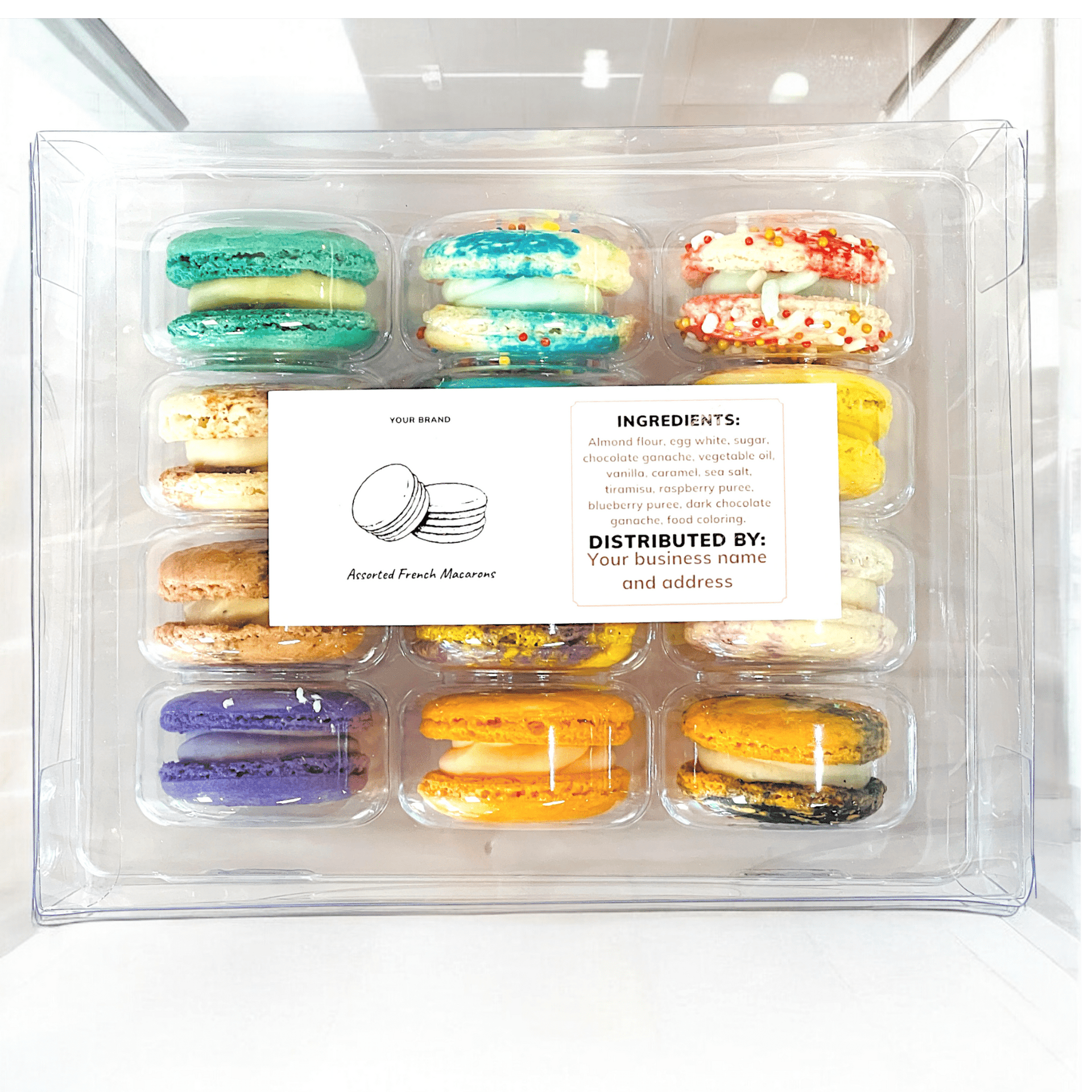Customizable 12-Pack Classic Macaron Gift Set – Private Label