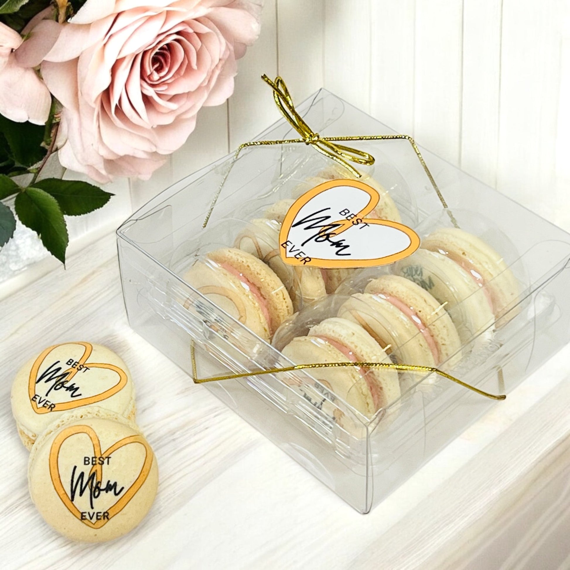 Customizable Best Mom Ever Macarons Set | Available in 6 & 12 Pack - Macaron CentraleMother's Day6 Pack