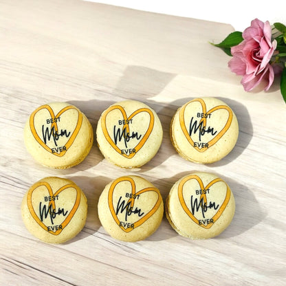 Customizable Best Mom Ever Macarons Set | Available in 6 & 12 Pack - Macaron CentraleMother's Day6 Pack
