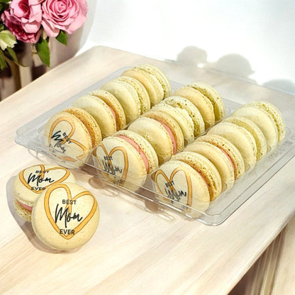 Customizable Best Mom Ever Macarons Set | Available in 6 & 12 Pack - Macaron CentraleMother's Day6 Pack