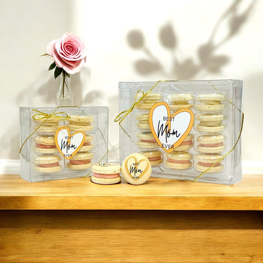 Customizable Best Mom Ever Macarons Set | Available in 6 & 12 Pack - Macaron CentraleMother's Day6 Pack