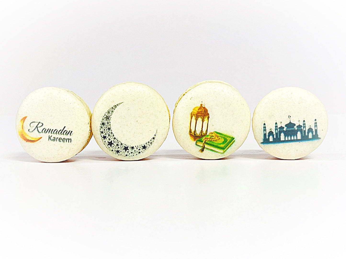 Customizable Vegan Ramadan Macaron Set | Available in 4 & 12 Pack - Macaron Centrale4 pack