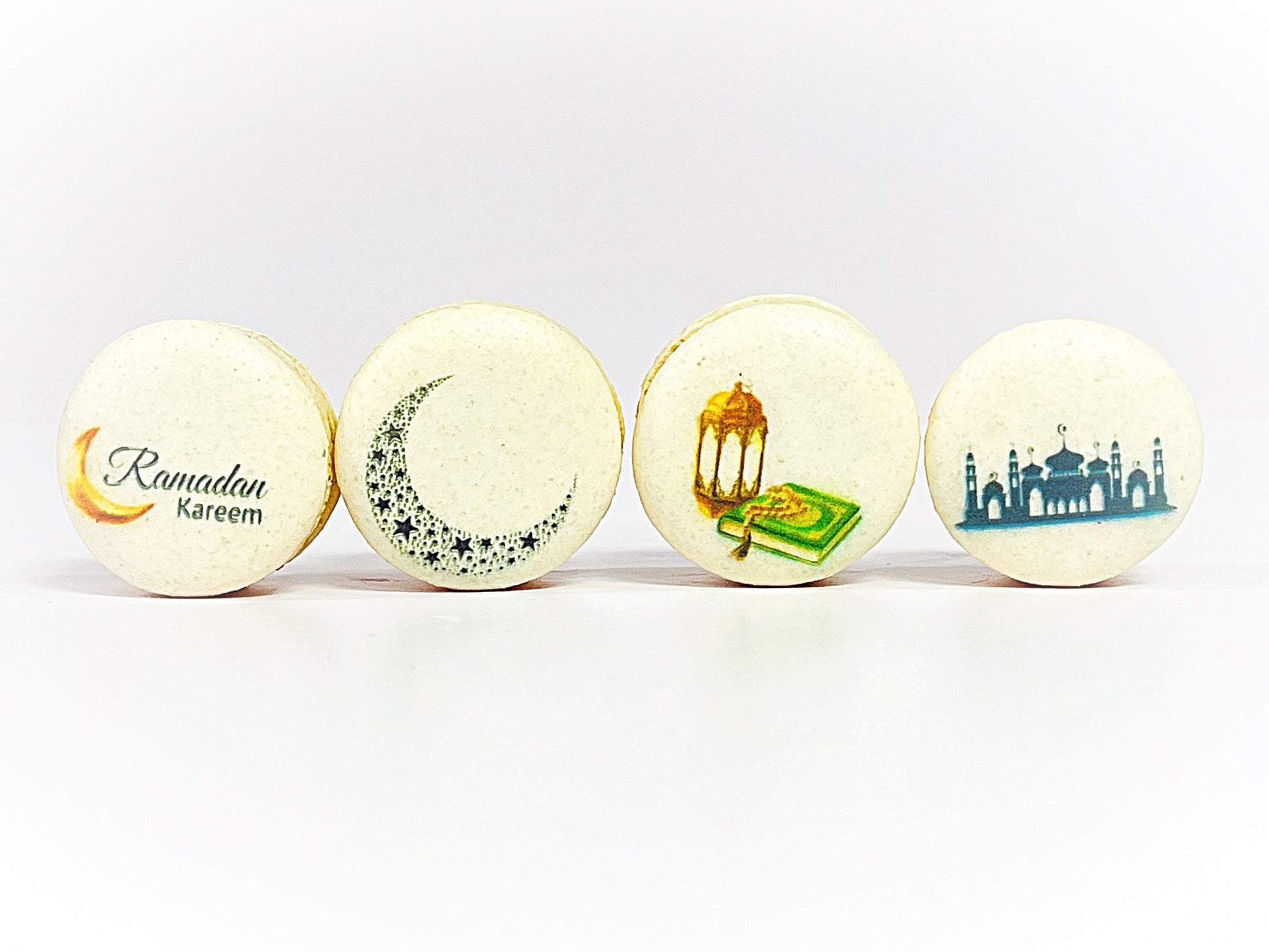 Customizable Vegan Ramadan Macaron Set | Available in 4 & 12 Pack - Macaron Centrale4 pack