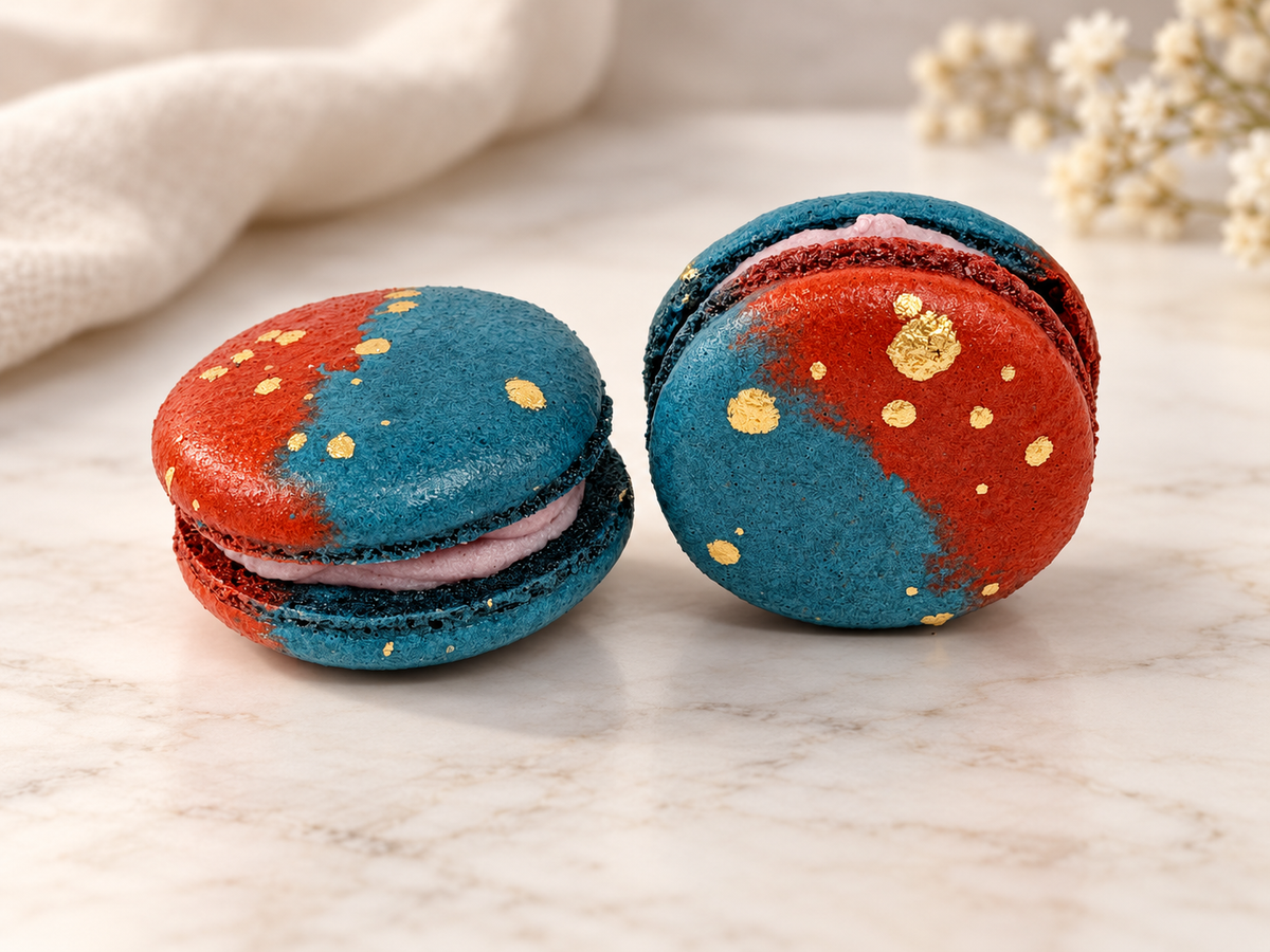 Midnight Berries Vegan Macarons | Available in 24 & 48 Pack