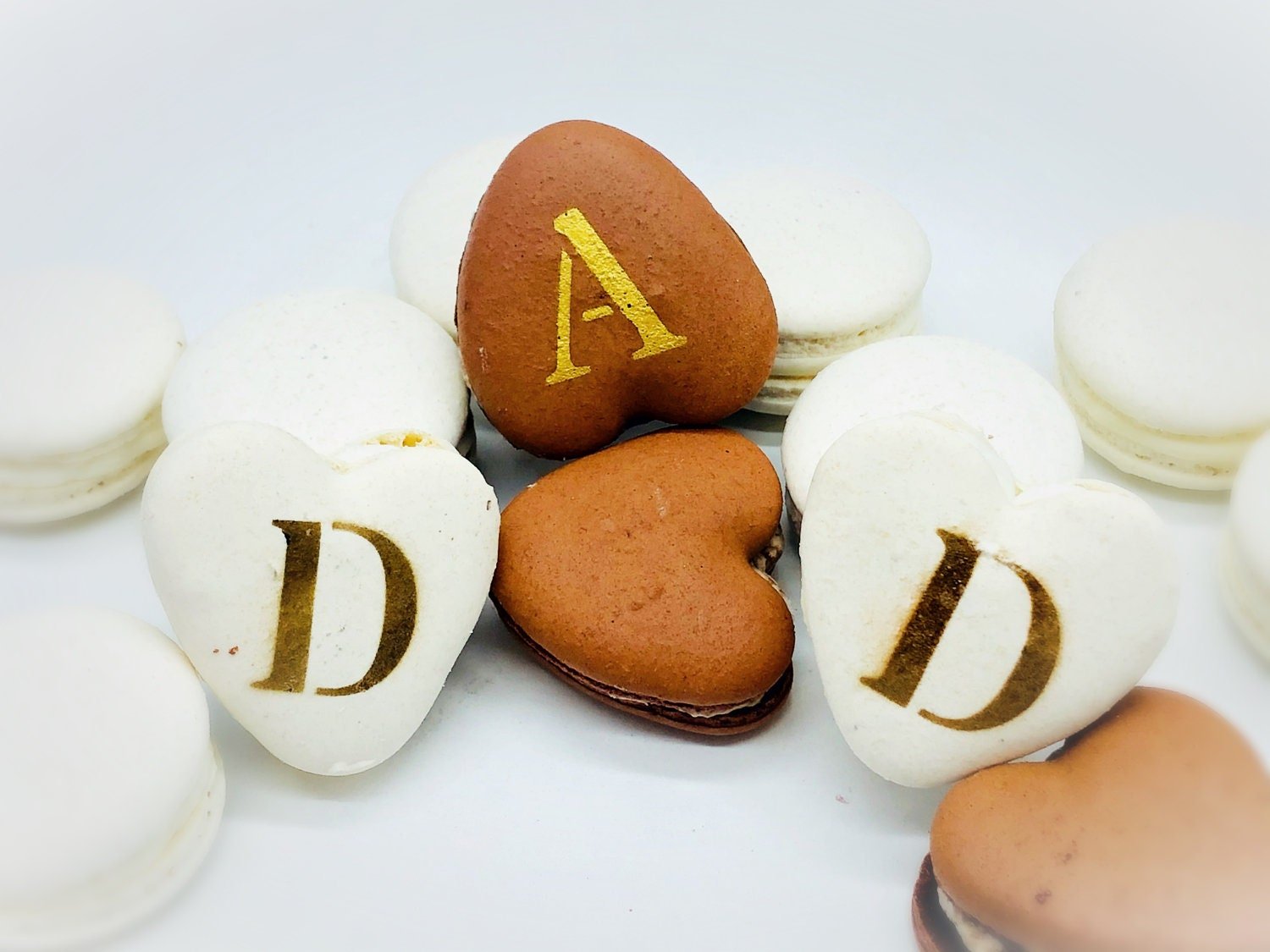 DAD Vegan Heart Macaron | Special gift for special dad! - Macaron CentraleStandard Shipping