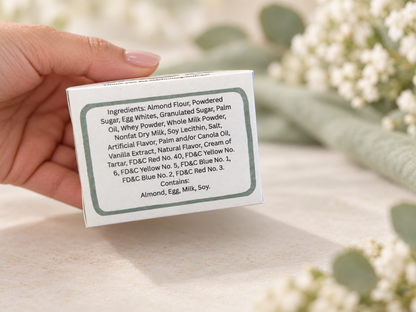 A Little Dumpling Is on the Way Macaron Favor, Personalized Baby Shower Favor Box, Two Macaron Party Favor, Gender Neutral Baby Shower