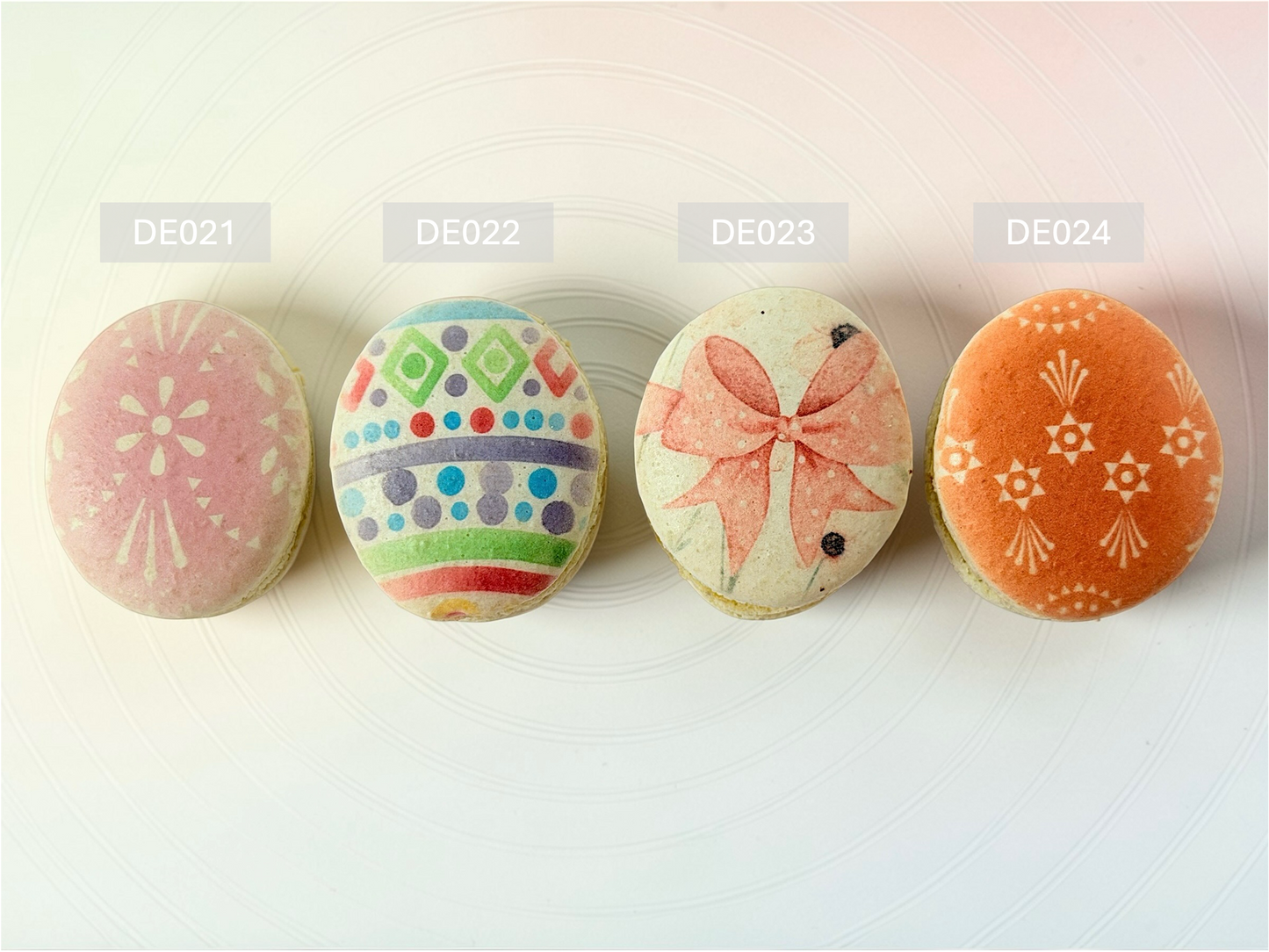 Decorative Egg French Macarons