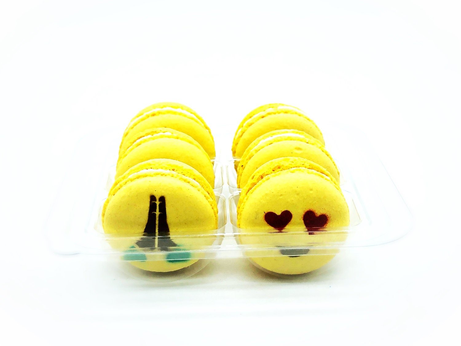 Emoji French Macaron Set | Available in 6 or 12 Pack | Perfect for all party themes. - Macaron CentraleVanilla6 Pack