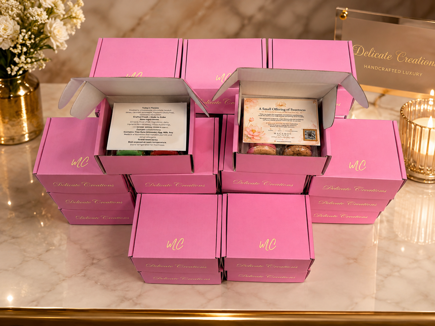 Customized Event Macaron Gift Box – 6 Pack