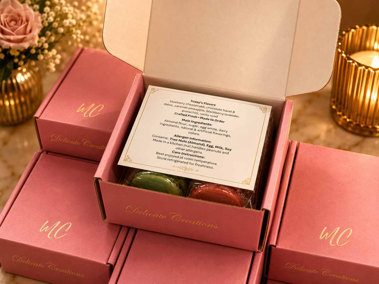 Customized Event Macaron Gift Box – 6 Pack