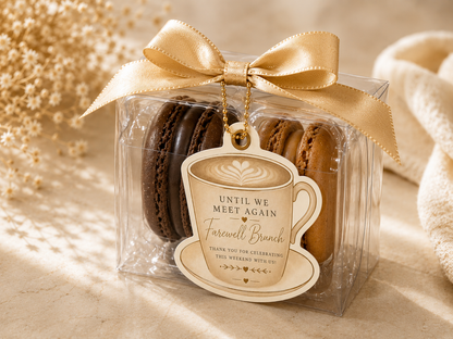 Until We Meet Again | Farewell Brunch Macaron Favors