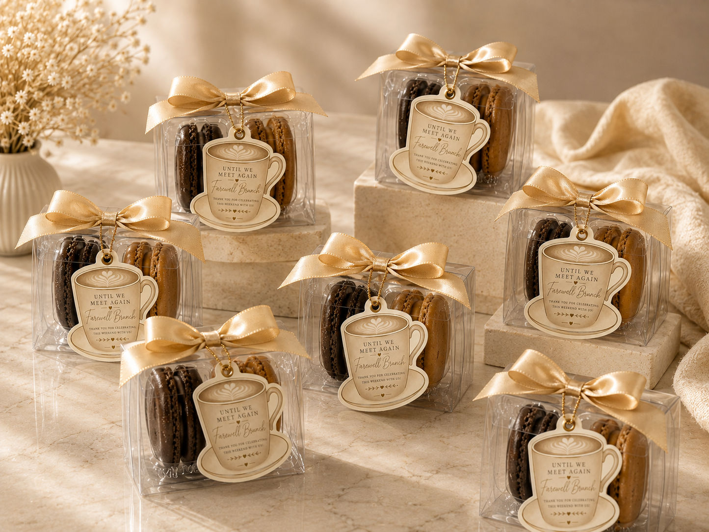 Until We Meet Again | Farewell Brunch Macaron Favors