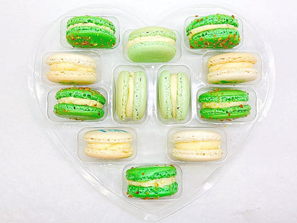 French Macaron Gift Set for Dad | 12 Pack Assortment Vanilla, Apple, Pistachio - Macaron Centrale
