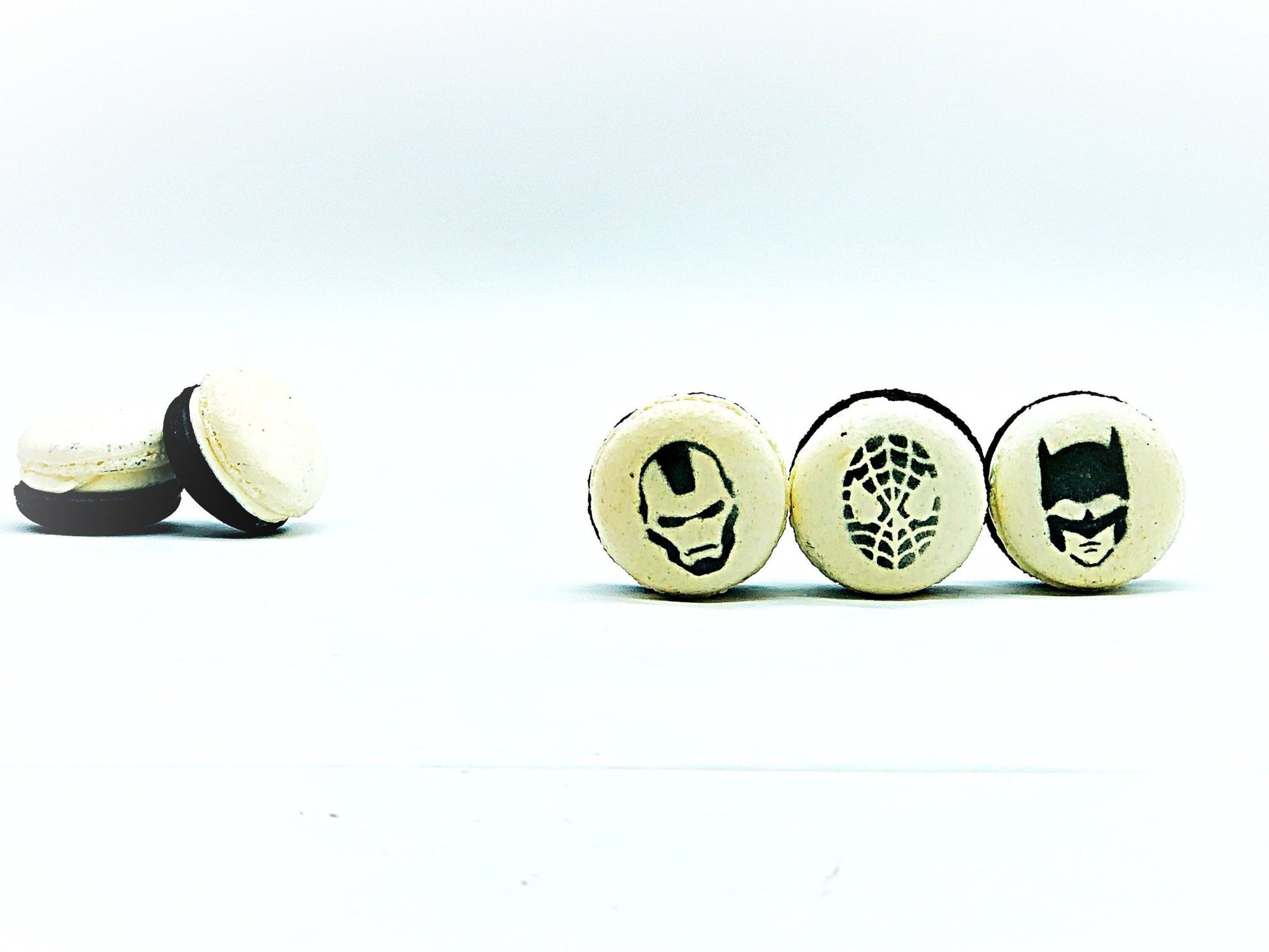 French Macaron SuperHero Set | Available in 6 or 12 Pack - Macaron Centrale6 pack