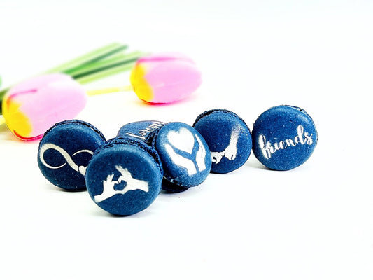 Friendship French Macarons (Lavender) | Available in 6 , 12 & 24 Pack - Macaron Centrale6 Pack