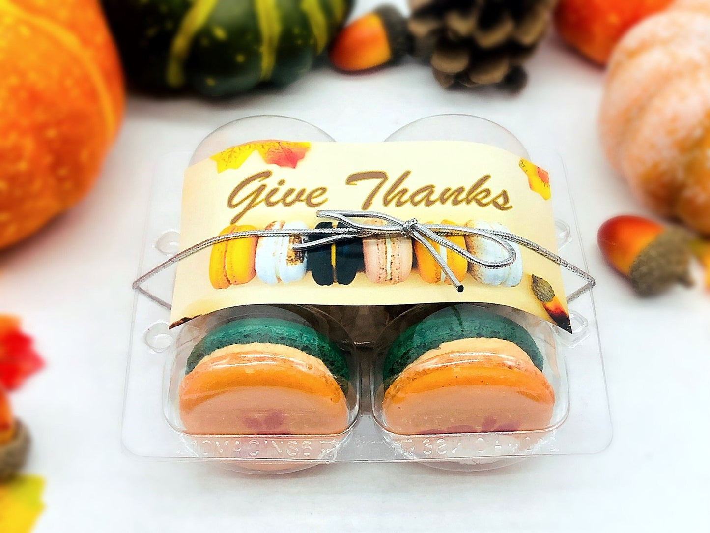 Give Thanks! 6 French Macaron Value Pack | Carrot, Pumpkin Buttercream and Caramel Pecan Cheesecake Macarons - Macaron Centrale