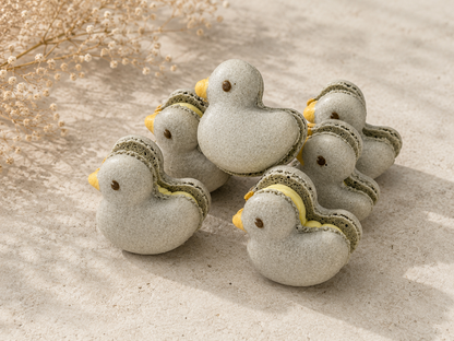 Garden Friends Ducklings French Macarons – Grey Duck Edition.