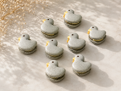 Garden Friends Ducklings French Macarons – Grey Duck Edition.