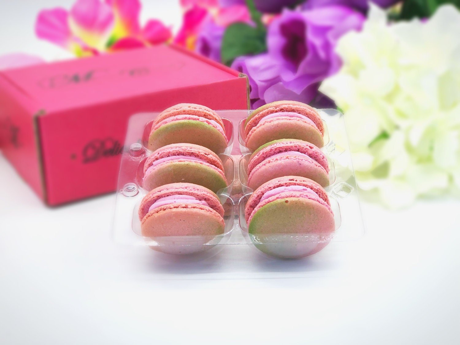 Guava Macarons | Perfect for any celebratory events. - Macaron Centrale6 pack