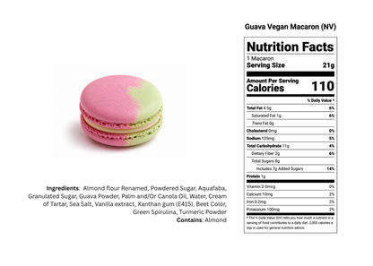 Naturally Vegan Guava French Macarons – Tropical Guava Flavor | Handmade Dairy-Free Almond Cookies