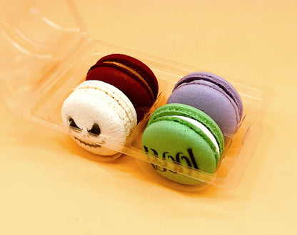 Halloween Vegan French Macaron Set | Ideal for celebratory events. - Macaron Centrale4 Pack