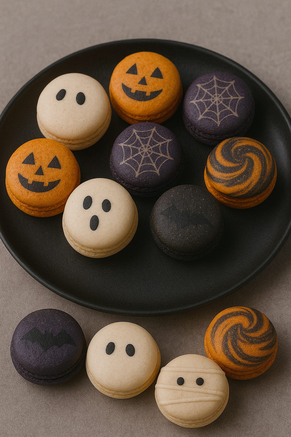 Ultimate Ghostly Delights Macaron Tower – Darkly Enchanted! - Macaron Tower Included