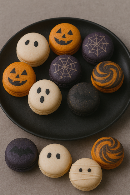 Ultimate Ghostly Delights Macaron Tower – Darkly Enchanted! - Macaron Tower Included
