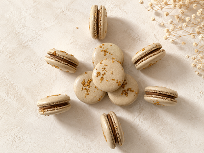 Naturally Vegan Hazelnut Praline French Macarons