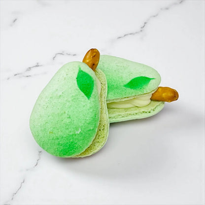 Pear-Shaped French Macaron - Unique Gift for Foodies and Garden Lovers