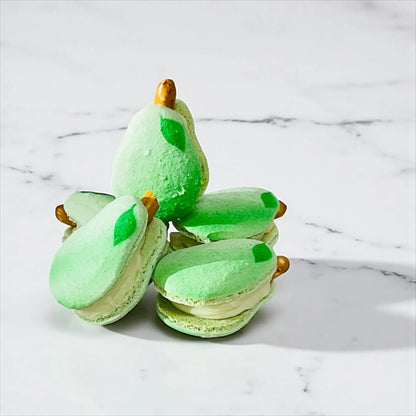 Pear-Shaped French Macaron - Unique Gift for Foodies and Garden Lovers