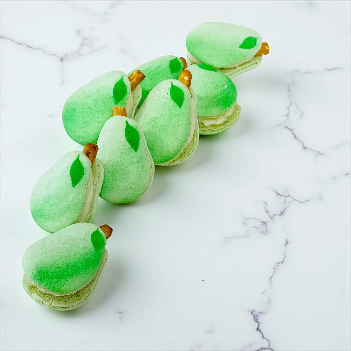 Pear-Shaped French Macaron - Unique Gift for Foodies and Garden Lovers