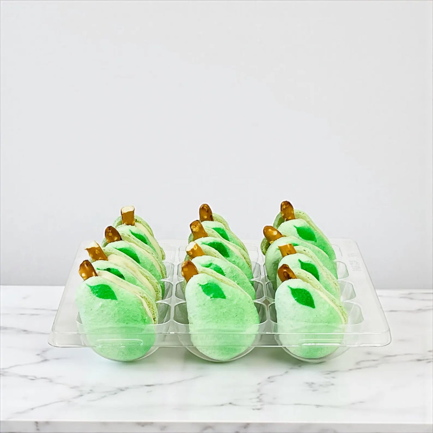 Pear-Shaped French Macaron - Unique Gift for Foodies and Garden Lovers